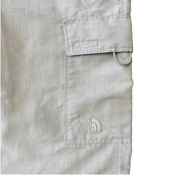 The North Face Paramount Cargo Capri Trail Pants Womens 4 Beige Nylon Hiking - Picture 3 of 7
